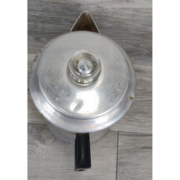 Vtg  Comet The Popular Aluminum 5 - 9 Cup Percolator Stovetop Coffee Maker - Picture 3 of 11